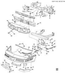 91-96 Corvette C4 Front Spoiler New Reproduction 10142965